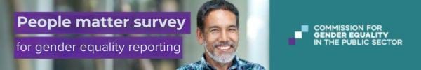 Email banner with a man smiling, with the words