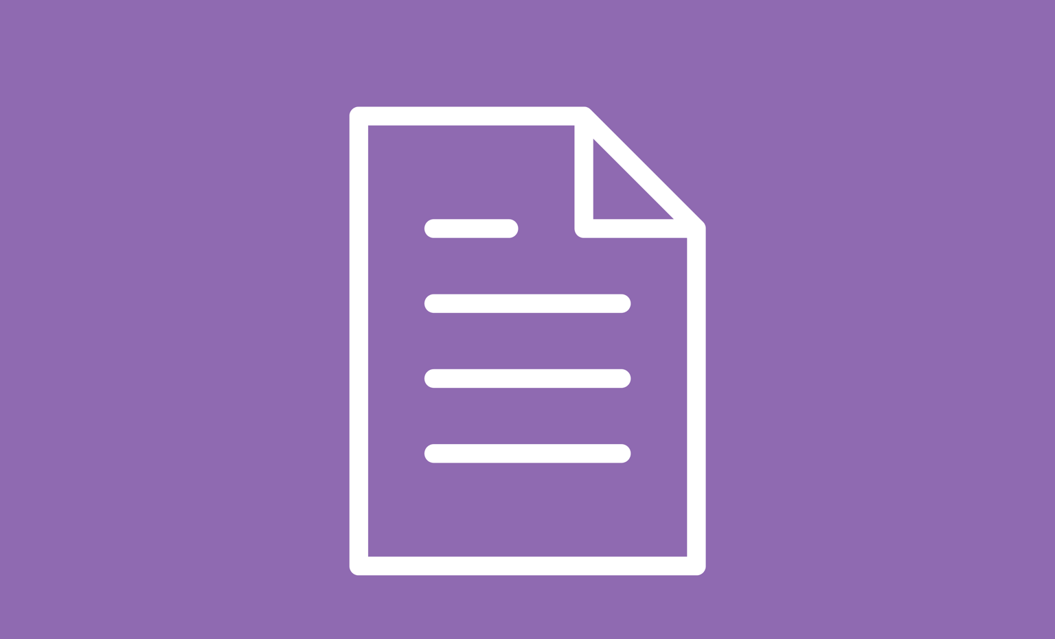 icon of document with a purple background 